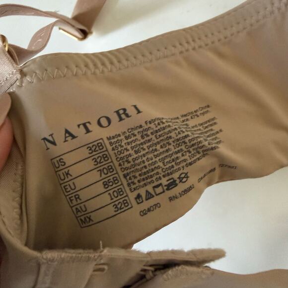 NATORI NWT Pure Luxe Push-Up Underwire Bra in Café Size 32B - Picture 8 of 10